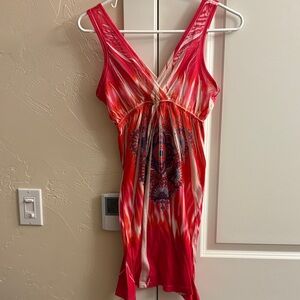 Red and White Sleeveless